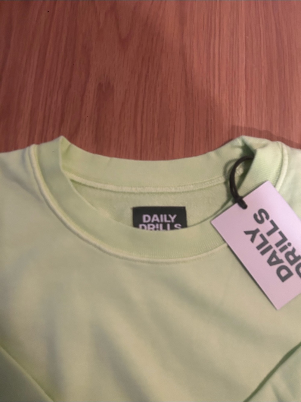 Daily Drills Oversized Crew Sweatshirt - Zilker Green Size M/L NWT - Picture 8 of 12